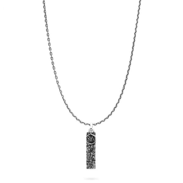 E447 ketting & hanger zilver SXM - Elements Collectie