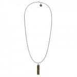 E447SBR ketting zilver - messing SXM - Elements Collectie