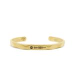 X202SGP bangle zilver goldplated SXM - Edged Collectie